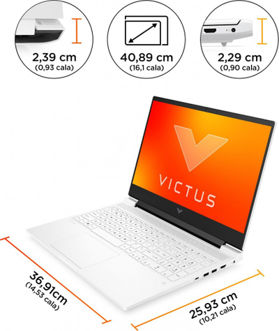 Laptop HP Victus 16, 16" 144 Hz, AMD Ryzen 5 7640HS, 16 GB RAM, 512 GB SSD, Nvidia GeForce RTX 4060, i kaltër