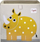 Kuti palosëse lodrash 3 Sprouts Yellow Rhino, pëlhurë, katrore, e verdhë