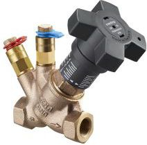 Valvul balancuese Oventrop Hydrocontrol R P16, DN 25, bronx, ngjyrë ari