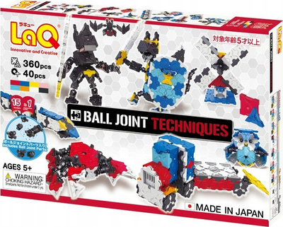 Lodër edukative LaQ Educational Blocks Techniques, 15 modele, me Ball Joint Techniques