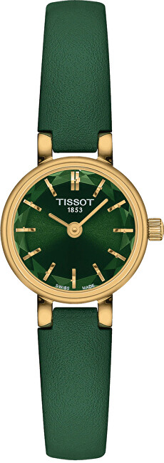 Orë për femra Tissot T-Lady Lovely Round T140.009.36.091.00, e gjelbër/artë