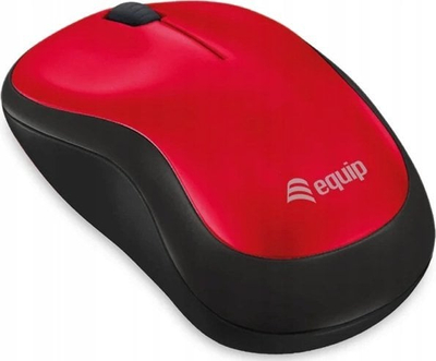 Mouse pa tela Equip Comfort, optik, ergonomik, i kuq