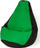 Fotelë rere Go Gift Bean Bag Pear XXL, 140 x 100 cm, e zezë jeshile