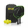 Set pickleball ZOODO P4 Gradient, raketa karboni, topa dhe çantë, i zi jeshil
