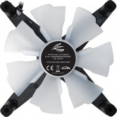 Ventilator kompjuteri Evolveo Ptero 12CR, 120mm, LED blu, i bardhë