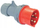 Prizë industriale PCE Turbo Shark, 32A, 400V 3P+N+PE, gri e kuqe