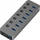 Hub USB A 3.0, 7 porta USB 3.0, 5 Gb/s, gri