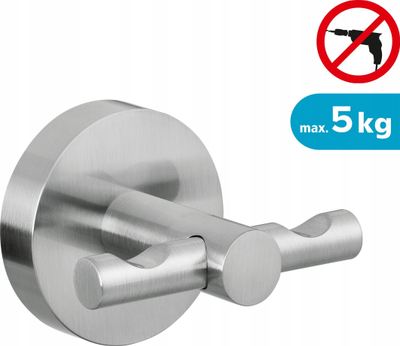 Grepa ngjitës për pallto Tesa Moon 40305, çelik inox, argjend