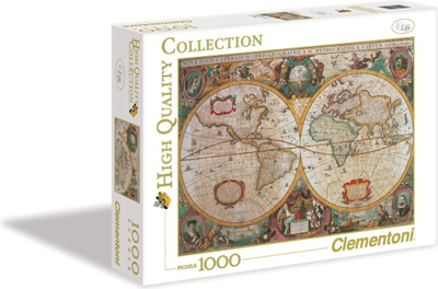 Puzzle Clementoni Ancient Map, 1000 copë, shumëngjyrësh