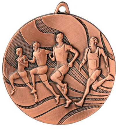 Medalje vrapimi çelik, 50mm, ngjyrë kafe