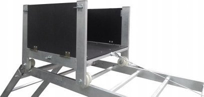 Градежна количка DRABEST LT, капацитет 125 kg, алуминиум, сива