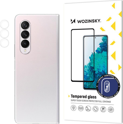 Mbrojtës kamere Wozinsky Pretender Camera Glass për Samsung Galaxy Z Fold 3, xham i temperuar 9H, transparent