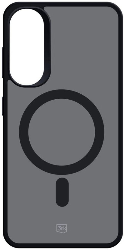 Маска за телефон 3MK Smoke MagCase за Samsung Galaxy S25 Edge, компатибилна со MagSafe, темно сива