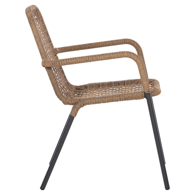 Kolltuk Spano prej alumini 55,5x58x81Hcm (HM6046), bezhë