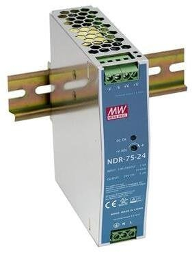 Furnizim energjie DIN rail Mean Well NDR-75-24, 75W, 24V DC, gri