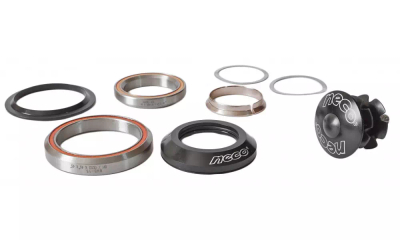 Set drejtimi biçiklete Neco Alu Tapered, 1.5" në 1-1/8", i zi