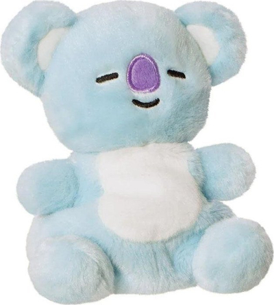 Lodër plushe Aurora BT21 KOYA Palm Pal, 5\", material miqësor me mjedisin, blu e çelët