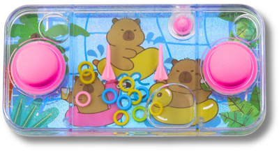 Lodër me ujë tip arcade Capybara, me rrathë shumëngjyrësh, e vogël për me e marrë me vete, shumëngjyrëshe