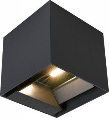 Llampë kopshti V-TAC, LED 9W, me panel djellor dhe sensor, 4000K, IP65, e zezë
