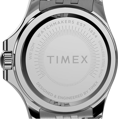 Orë dore për femra Timex Kaia TW2V79600, e argjendtë/kaltër