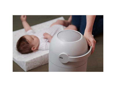Kosh për pelena Magic Diaper Pail, 40L, sistem kundra erës, gri concrete
