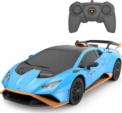 Makina me telekomandë Rastar Lamborghini Huracán STO, shkallë 1:24, blu