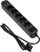 Zgjatës me mbrojtje Virone PS 1 GS, 5 presa Schuko, 1.5m, 2x USB, i zi
