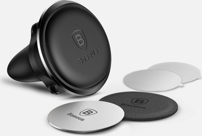 Mbajtëse telefoni për makinë Baseus Butler Pro, karikim wireless 10W, për grilë ajri, e zezë