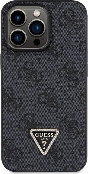 Mbulesë telefoni Guess GUHCP13LP4TDSCPK për iPhone 13 13 Pro, Crossbody 4G Metal Logo, e zezë