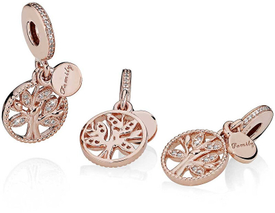 Aksesor për byzylyk Pandora Family Heirloom 781728CZ, i artë