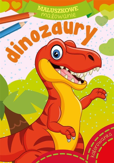 Libër ngjyrosjeje Maluszkowe Malowanie Dinozaury, për fëmijë, me dinosaurë, shumëngjyrësh