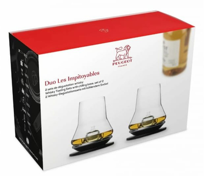 Set dhuratë degustimi whisky Duo Whisky Tasting Set, 2 sete degustimi, fletushkë udhëzuese, transparent