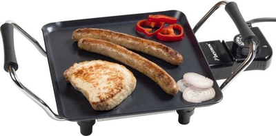 Grill elektrik Bestron ABP600 Plancha, 1000W, 21 x 21 cm, i zi