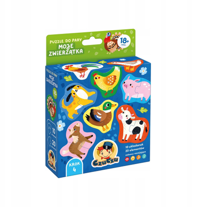 Puzzle edukativ Czuczu Pair Puzzle My Pets, puzzle në çifte, për fëmijë