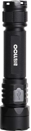 Elektrik dore Mactronic Black Eye 1100, 1100 lm, rikarikues me USB, i zi