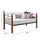 Divan‑krevat REVEN HM367, 90x190cm, metal dhe dru, i zi