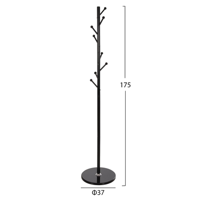 Varëse dyshemeje me 8 vende 37x175Hcm (HM9576.01), zezë