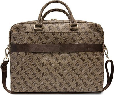 Çantë laptopi Guess 4G Printed Stripes GUCB15P4RPSW, 16", lëkurë eko, kafe