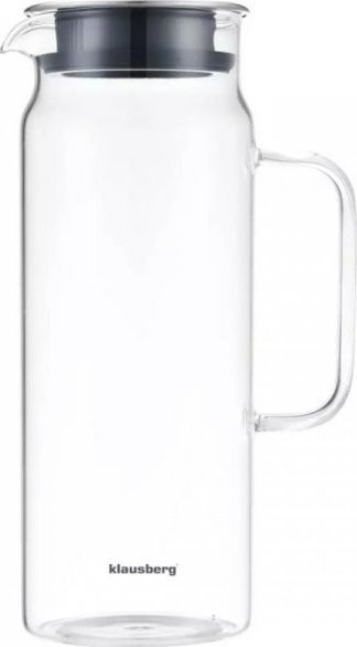 Ibrik qelqi Klausberg KB-7687, 1.5L, rezistent ndaj nxehtësisë, transparent