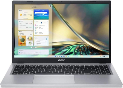 Laptop Acer Aspire 3, 15.6", AMD Ryzen 5 7520U, 8 GB RAM, 512 GB SSD, i argjendtë