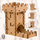 Kullë zari Q-Workshop Dice Tower, 16 cm, për lojëra tavoline, shumëngjyrëshe
