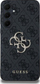 Kapak telefoni Guess PU 4G me logo metal, për Samsung Galaxy A35 5G, gri