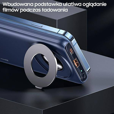 Powerbank Usams PB62, 10000mAh, 22.5W PD, blu e errët