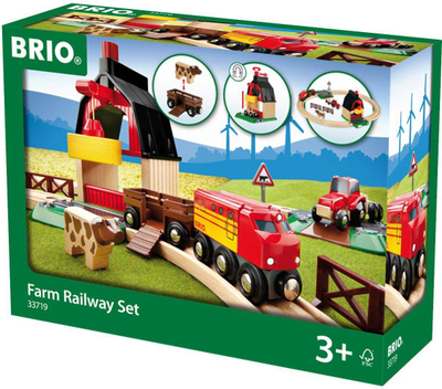 BRIO World Сет за железничка ферма, 20 парчиња