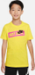 Bluzë për kalamaj Nike Sportswear Hybrid Icon, pambuk, Just Do It, e verdhë