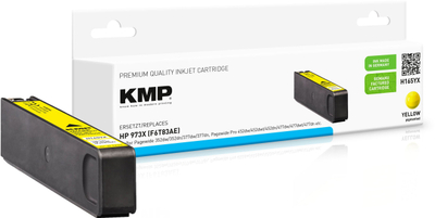 Kasetë boje KMP H165YX, zëvendëson HP 973X, e verdhë
