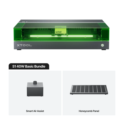Makinë lazer gravimi xTool S1, 40W, Basic Bundle, e zezë