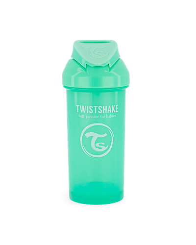 Shishe Twistshake me Pip, Jeshile Pastel, 360ml, 12+muaj