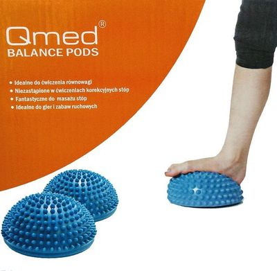 Set balancues QMED Balance Like, 2 copë, sipërfaqe jo e qëndrueshme, blu