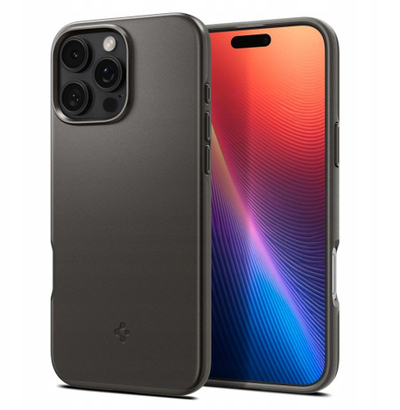 Kapak telefoni Spigen Thin Fit MagSafe për iPhone 17 Pro Max, gri gunmetal
